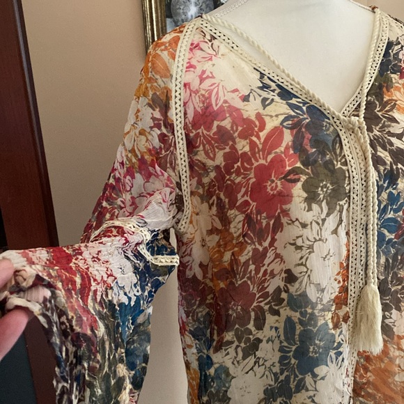 Sundance Gracie in Bloom Boho Bell Sleeve Shirt - Picture 5 of 5